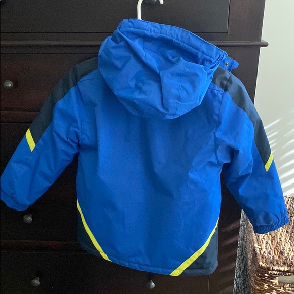 Blue Kids Ski Jacket with Hood - Picture 3 of 5